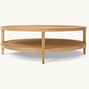 French Contemporary Round Coffee Table - Image 3