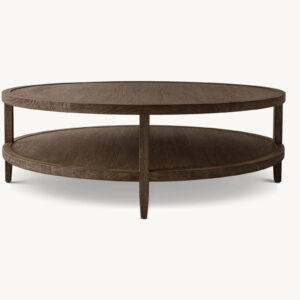 French Contemporary Round Coffee Table - Image 3