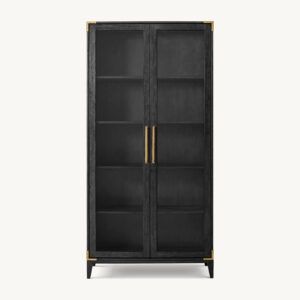 Cayden Campaign Glass Cabinet - Image 3