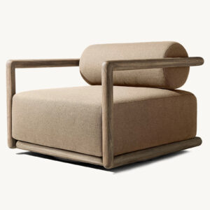 Palma Teak Swivel Lounge Chair - Image 3