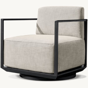 Málaga Aluminum Swivel Lounge Chair - Image 2