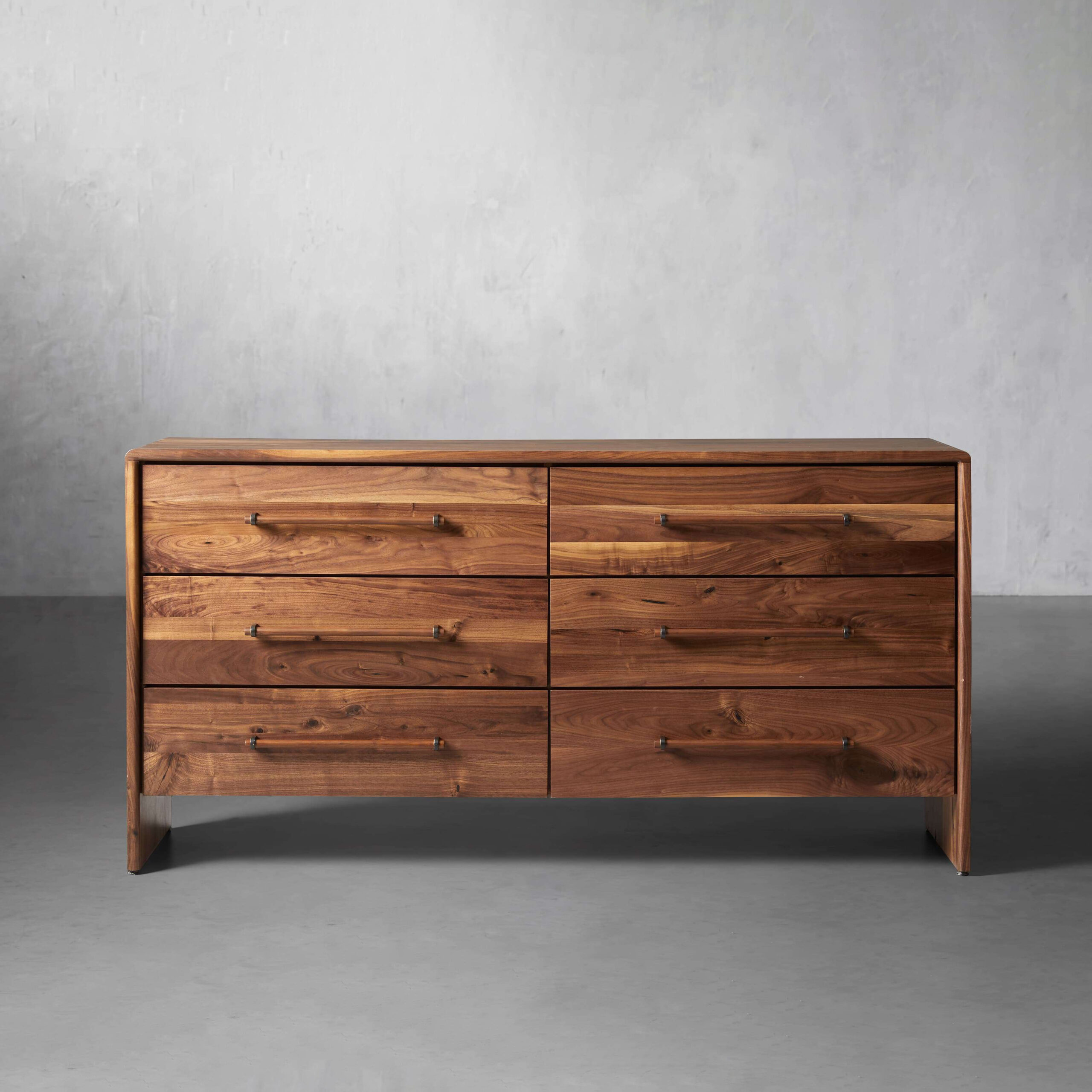 2 Miller Six Drawer Wide Dresser - Image 1