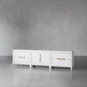 Rowan Modular Wood Media Console with Door and Drawers - Image 4