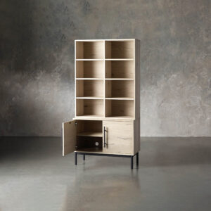 Sullivan Single Bookcase with Cabinet Base - Image 2