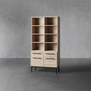 Sullivan Single Bookcase with File Base - Image 4