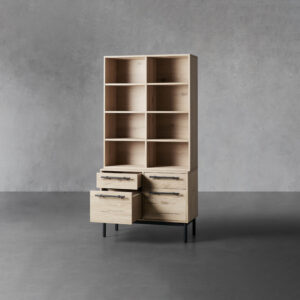Sullivan Single Bookcase with File Base - Image 2